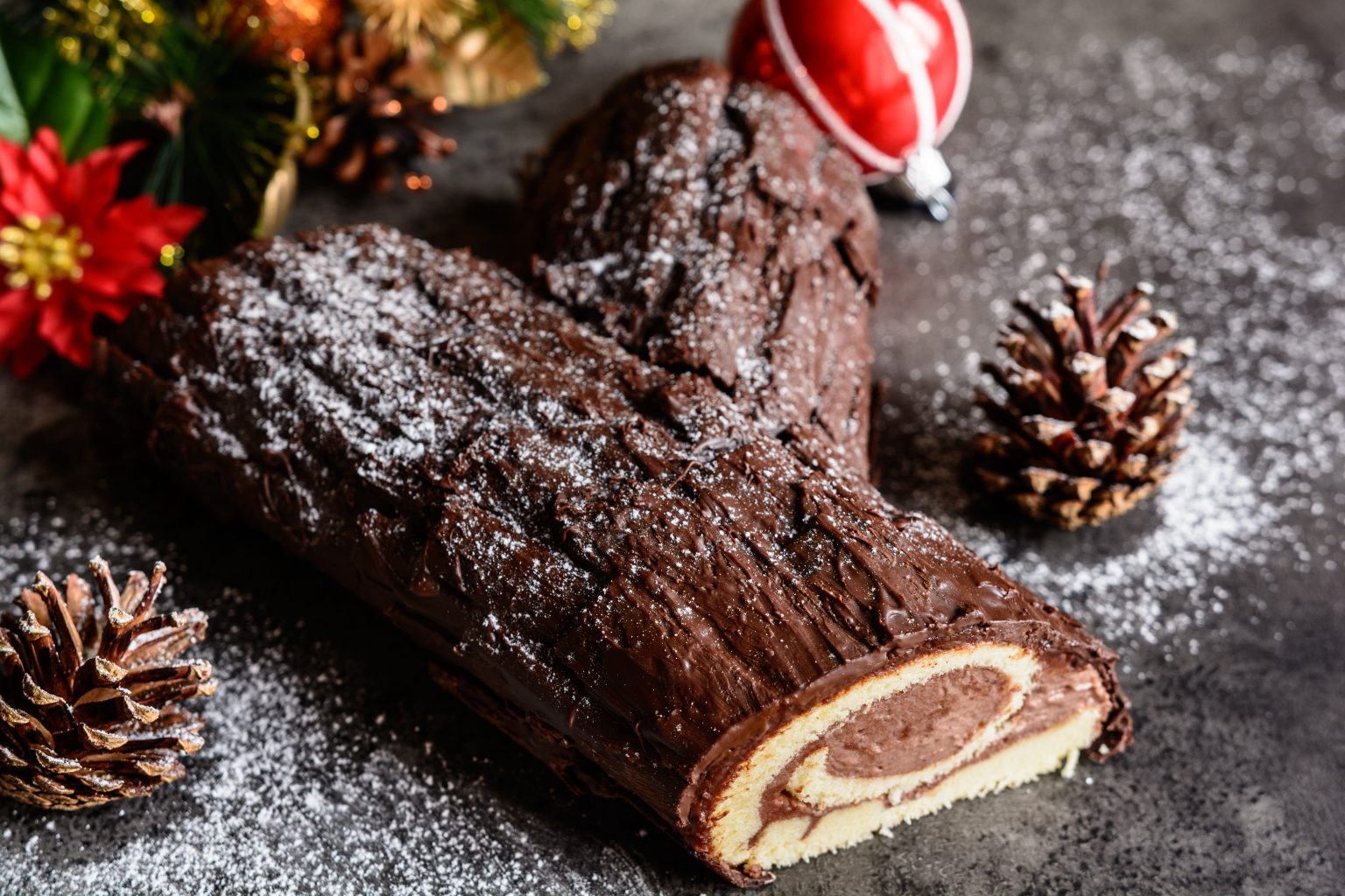 Chocolate Log Cake (0.8kg) by Turkey Delivery Singapore