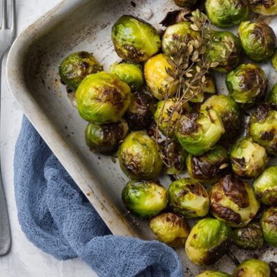 Charred Brussels Sprouts (Optional Turkey Bedding or Ala-Carte)